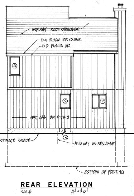 House Plan 26114 Rear Elevation