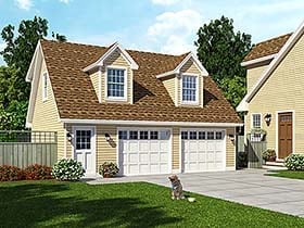 Plan 30030 - 687 Square Feet
