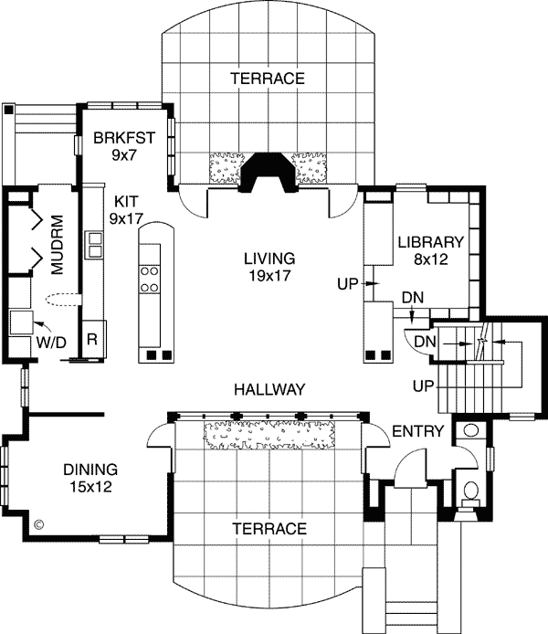 House Plan 32104 Level One