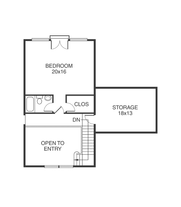 House Plan 32309 Level Two