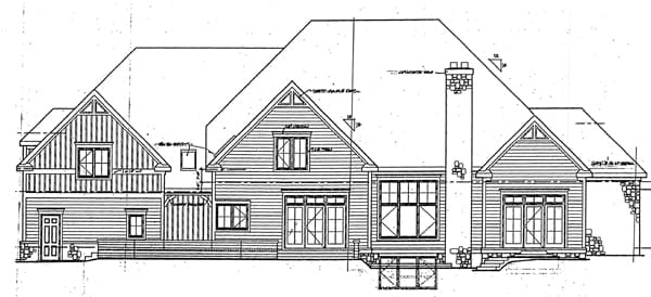 House Plan 32327 Rear Elevation
