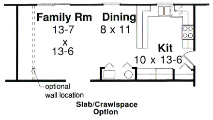 House Plan 34011 Alternate Level One