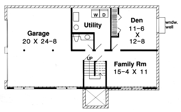 House Plan 34679 Lower Level