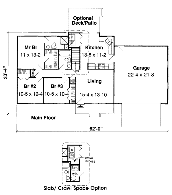 House Plan 35004 Level One