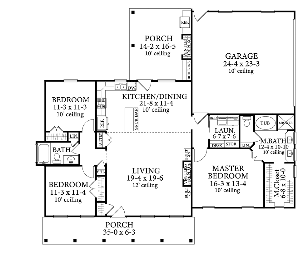 House Plan 40041 Level One