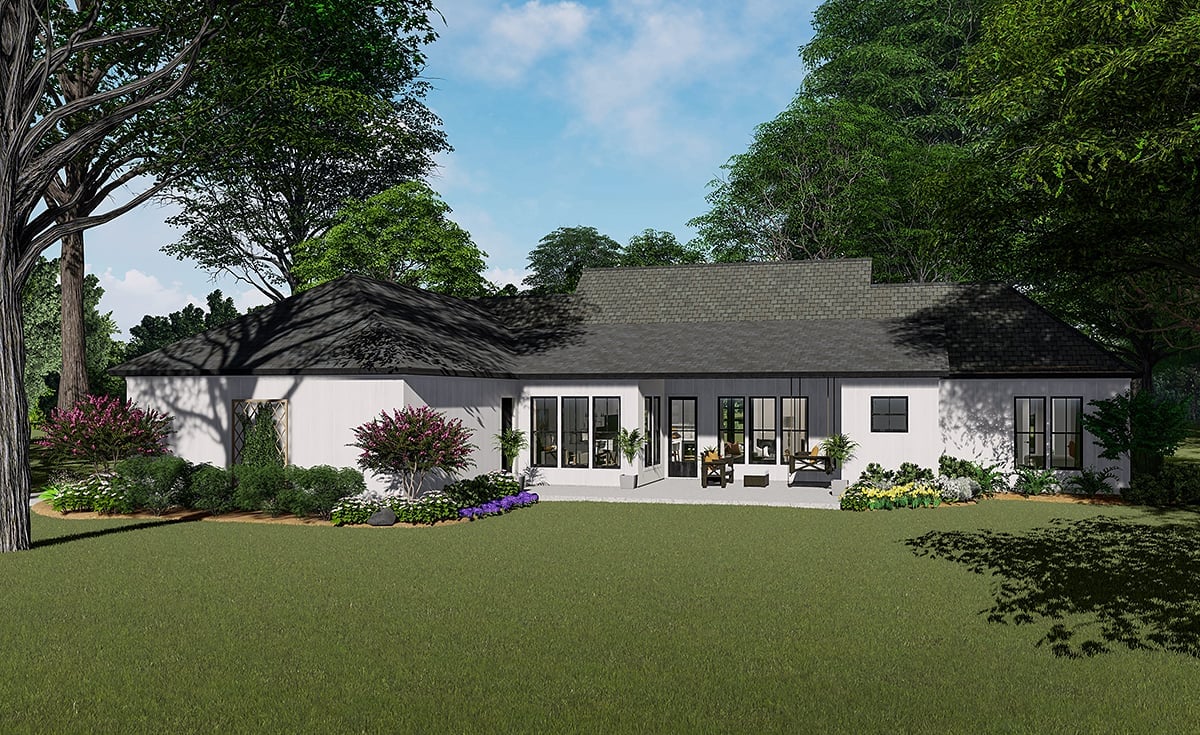 House Plan 40056 Rear Elevation