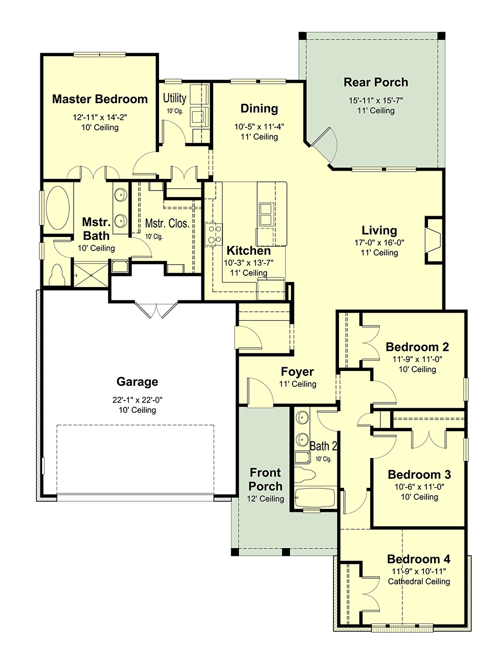 House Plan 40323 Level One