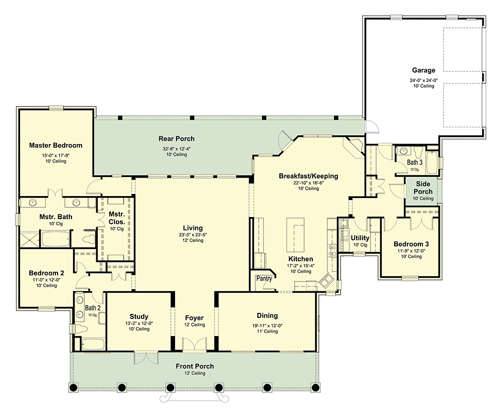 House Plan 40335 Level One