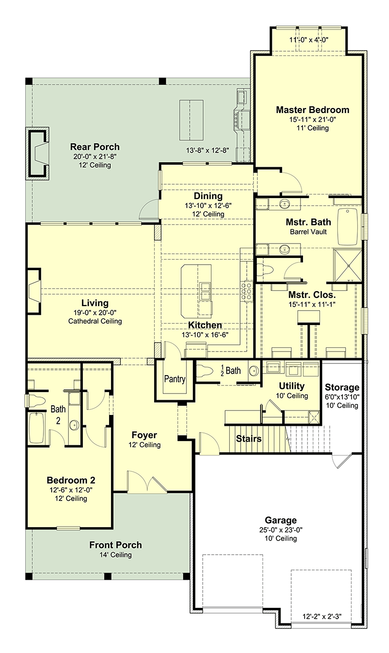 House Plan 40337 Level One