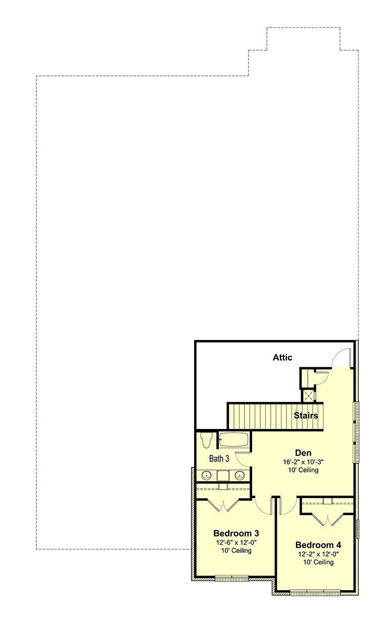 House Plan 40337 Level Two