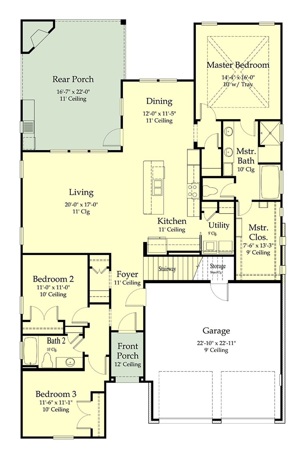 House Plan 40342 Level One