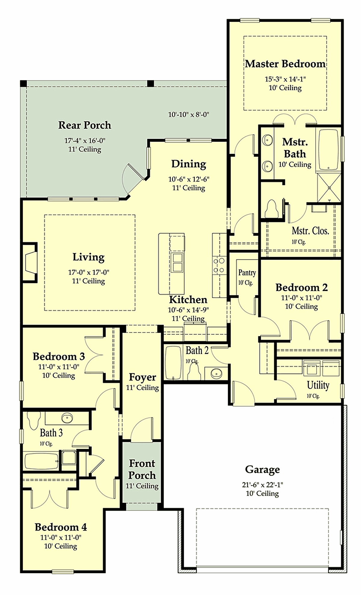 House Plan 40345 Level One
