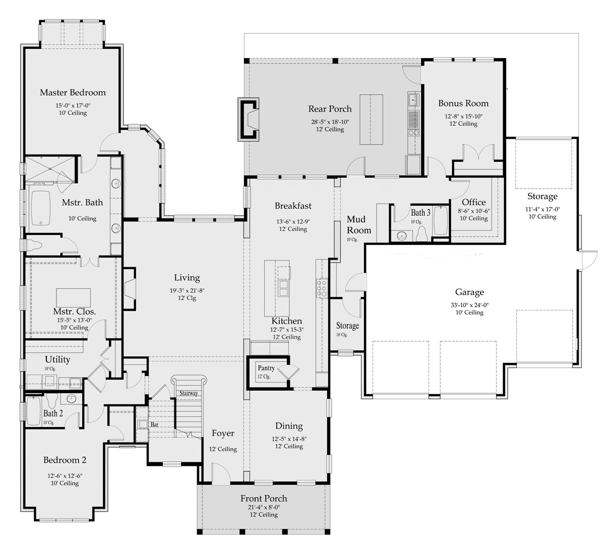 House Plan 40347 Level One