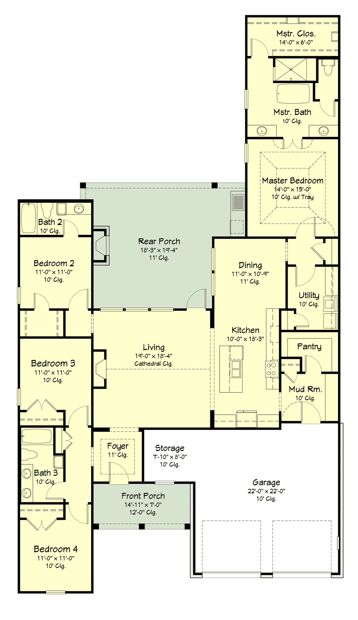 House Plan 40370 Level One