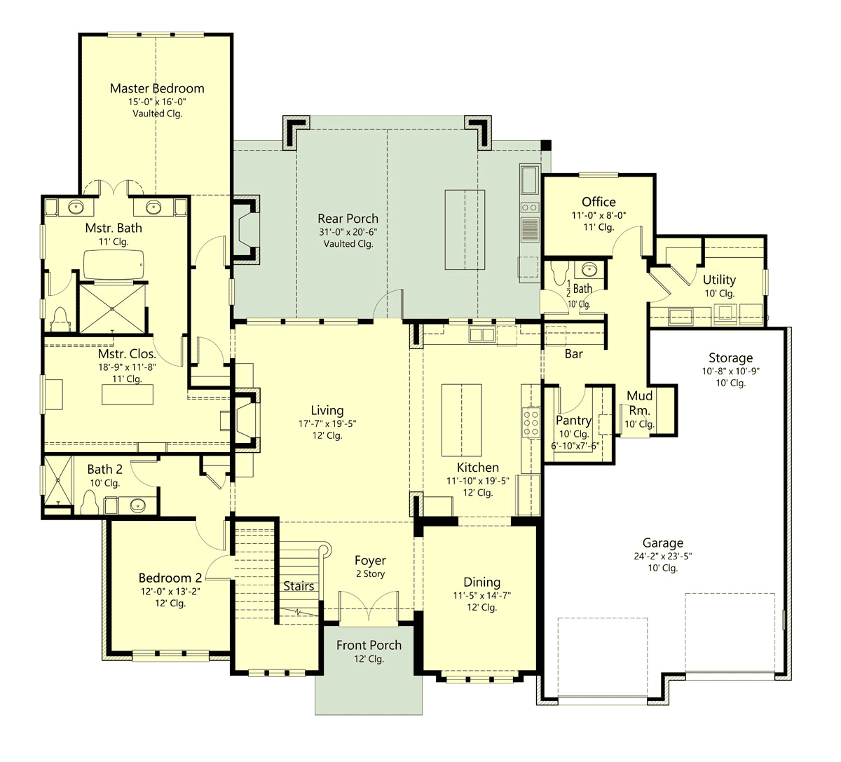 House Plan 40378 Level One