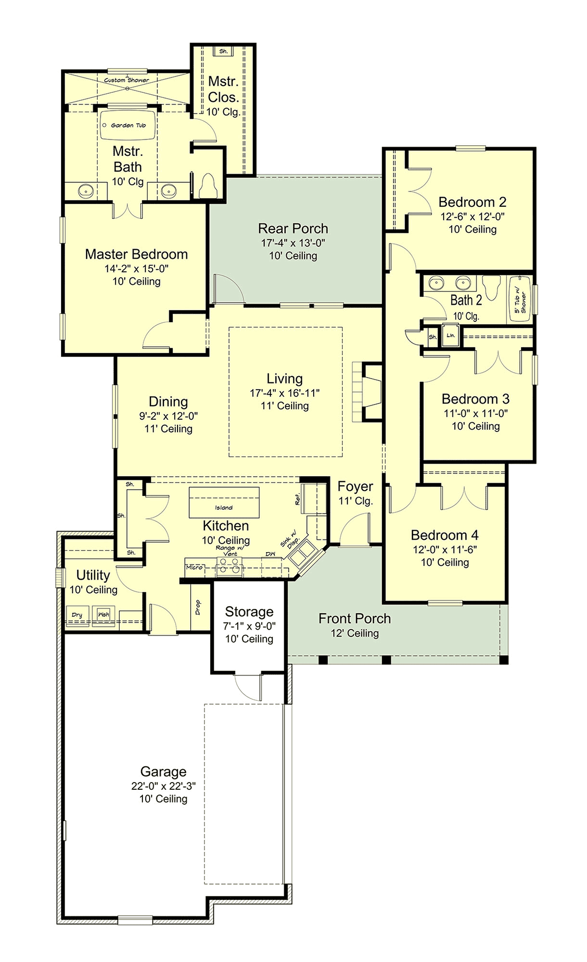 House Plan 40387 Level One