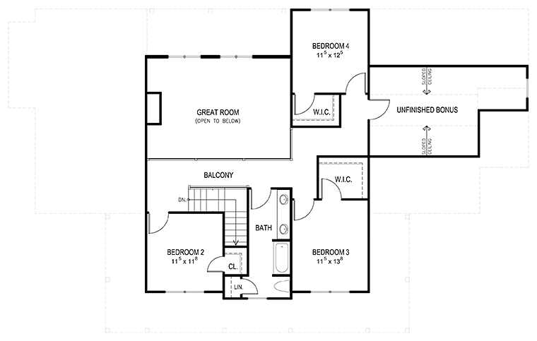 House Plan 40400 Level Two