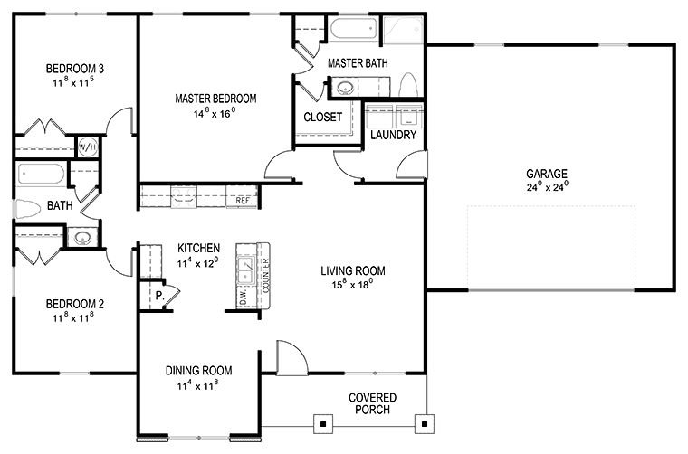 House Plan 40402 Level One