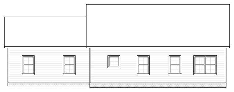 House Plan 40402 Rear Elevation