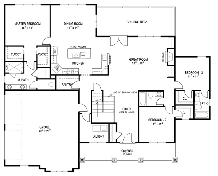 House Plan 40403 Level One