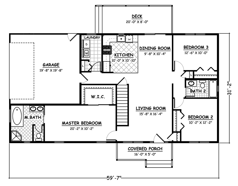 House Plan 40641 Alternate Level One