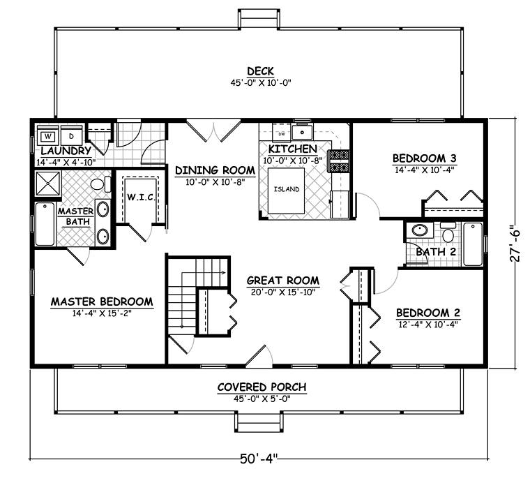House Plan 40643 Alternate Level One