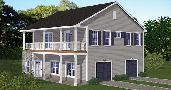 Garage-Living Plan 40693