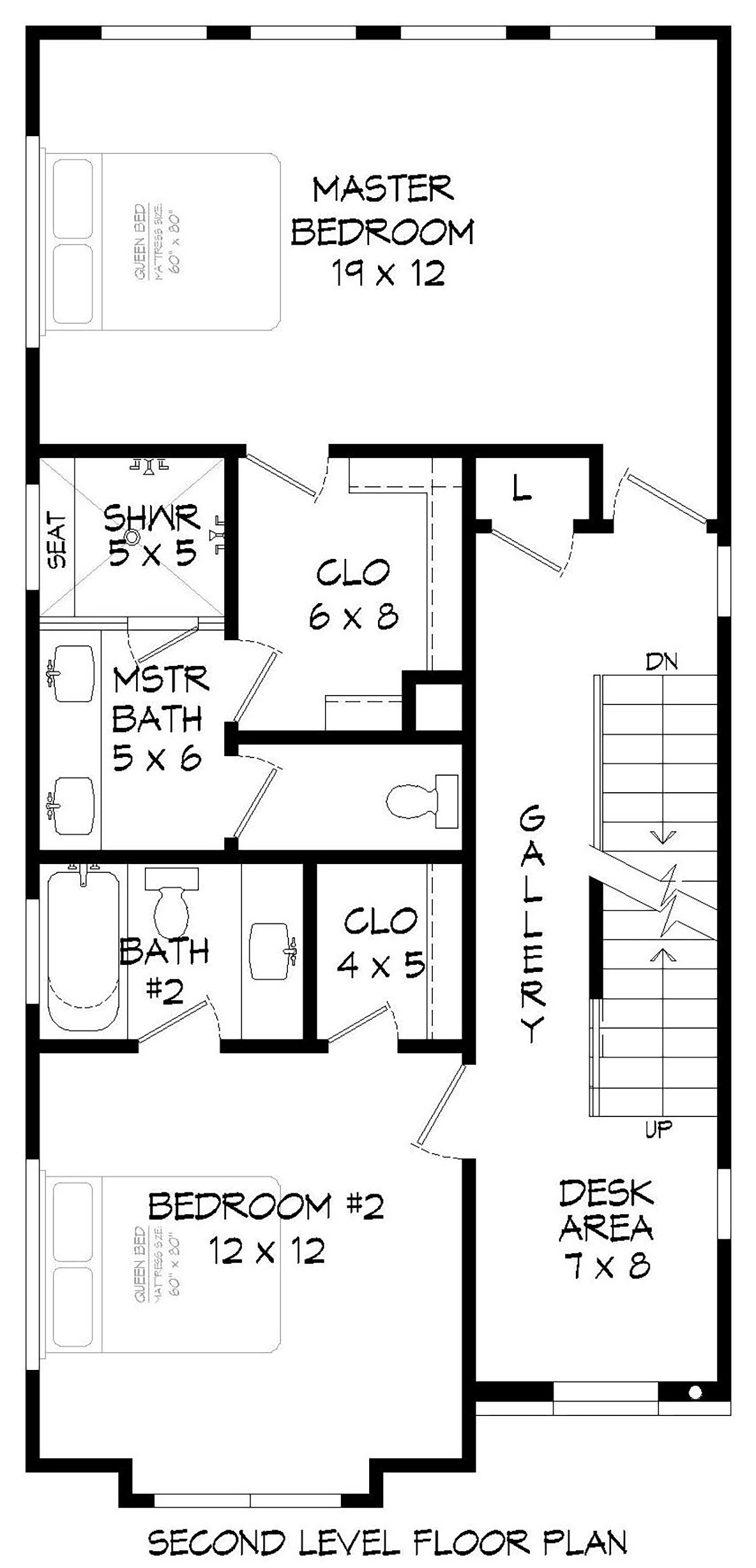 House Plan 40819 Level Two