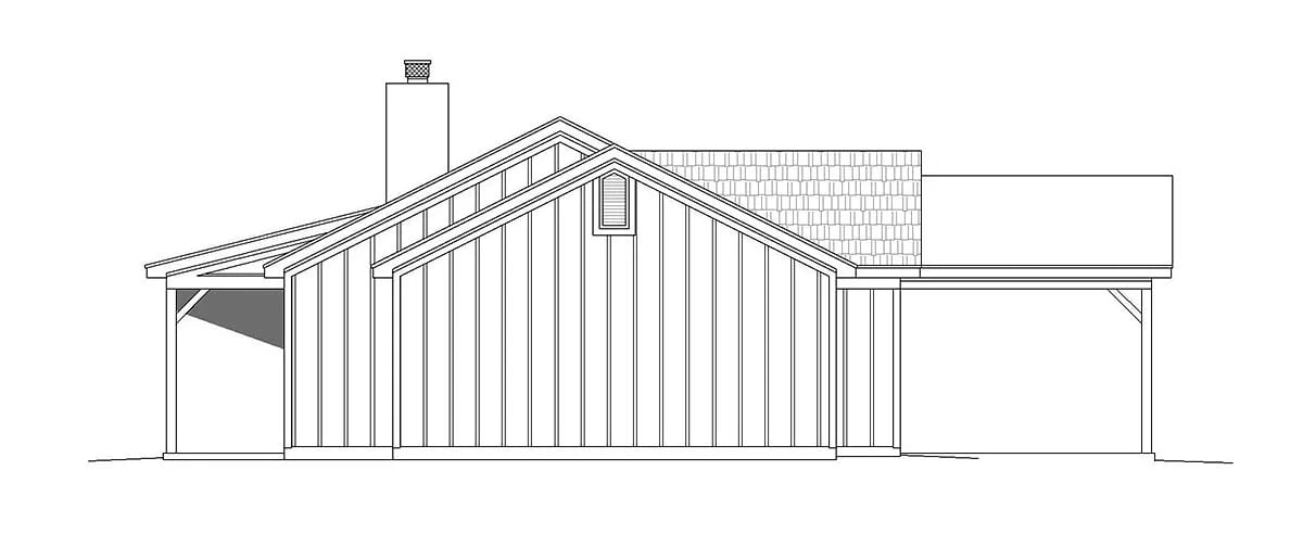 Plan 40868 | Traditional Style with 3 Bed, 2 Bath