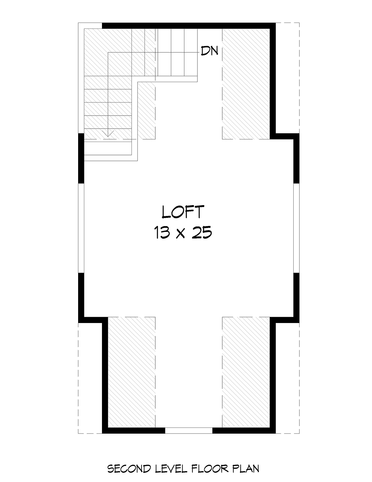 Garage Plan 40879 - 1 Car Garage Level Two