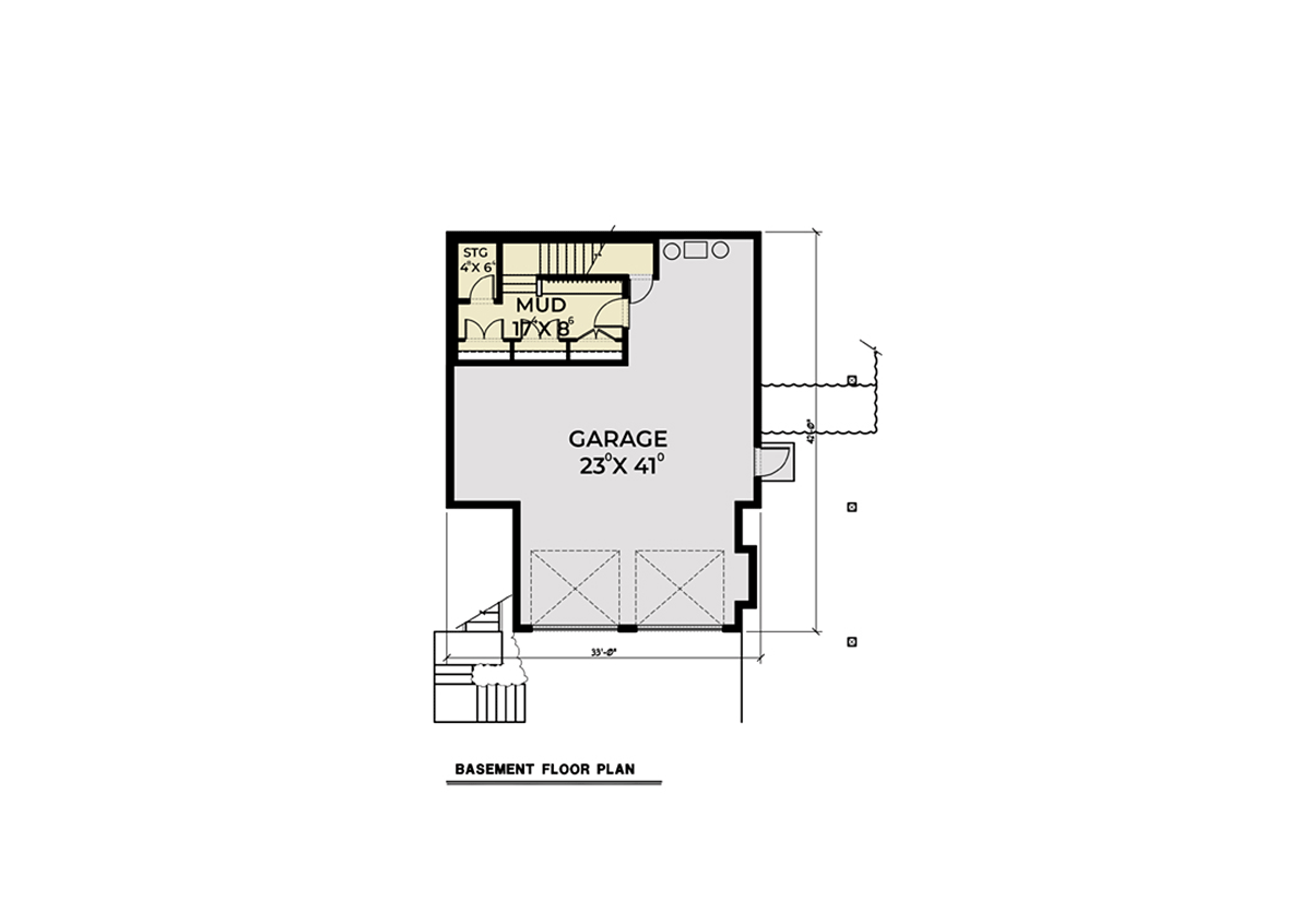House Plan 40919 Lower Level