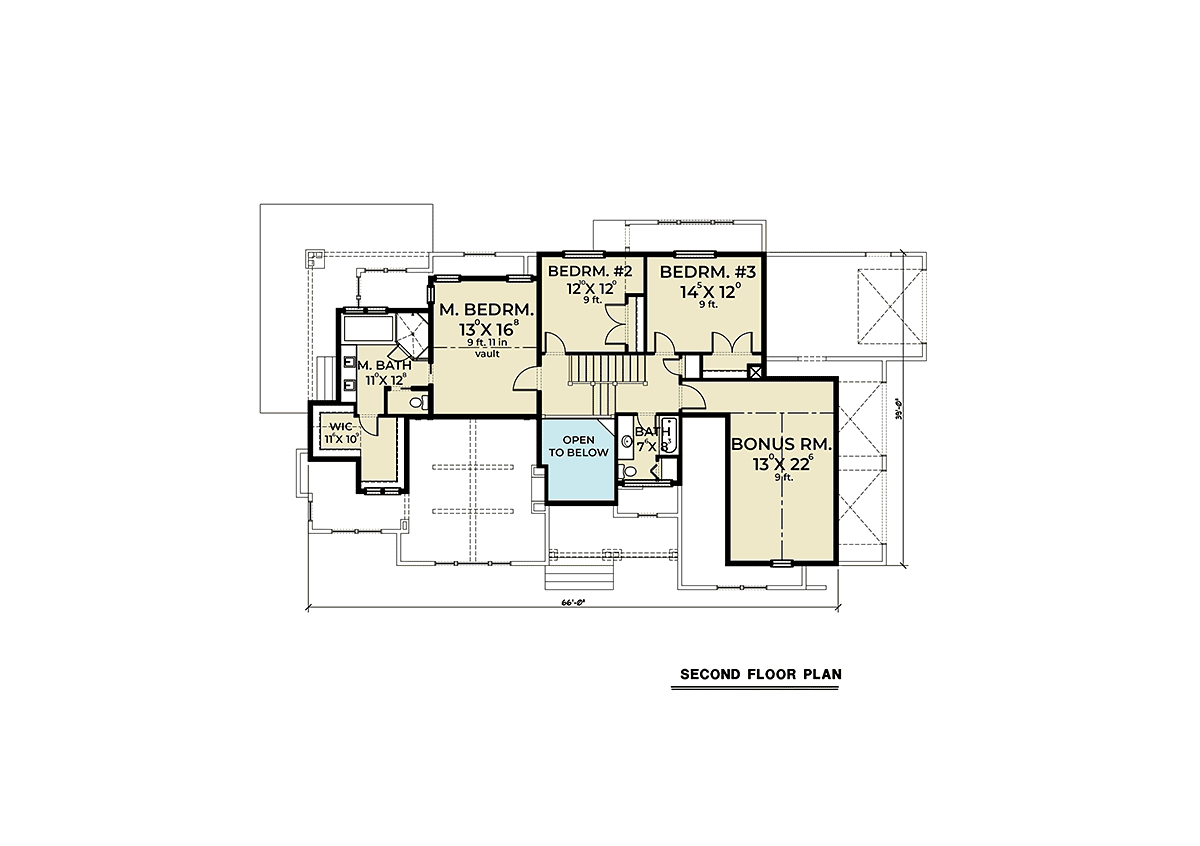 Garage Plan 40925 - 3 Car Garage Level Two