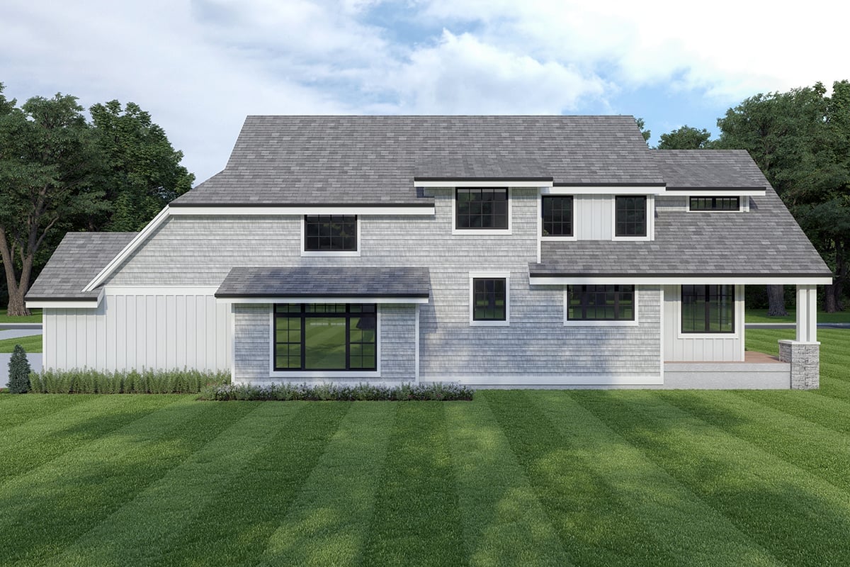 Garage Plan 40925 - 3 Car Garage Rear Elevation