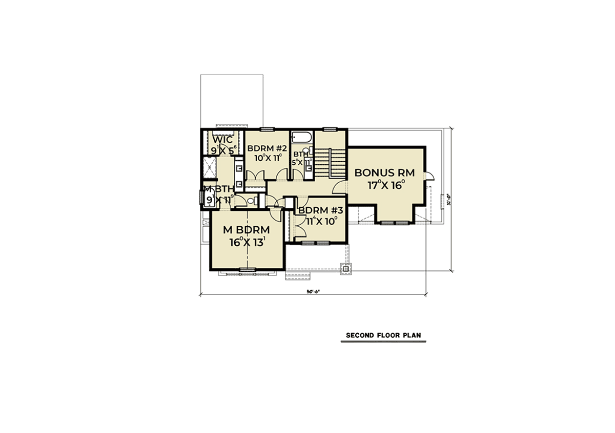 House Plan 40935 Level Two