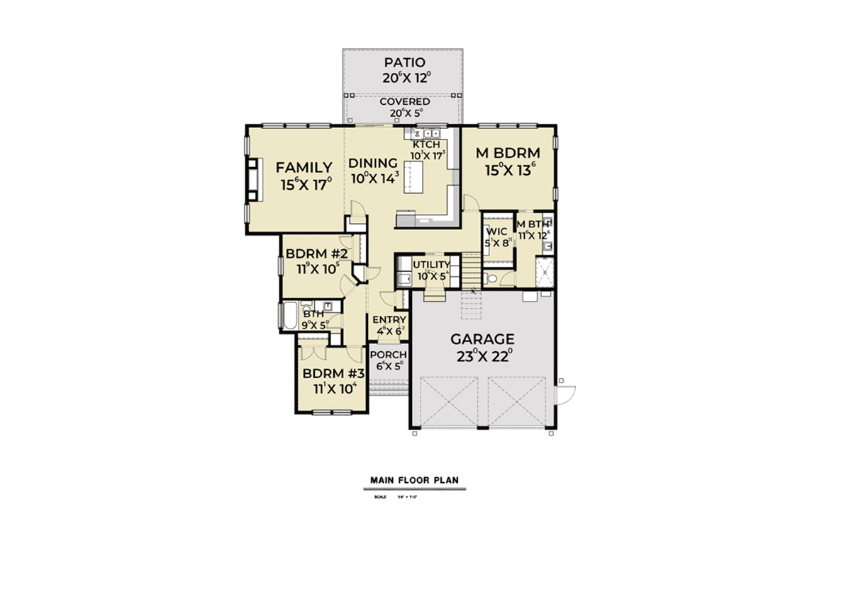 House Plan 40978 Level One