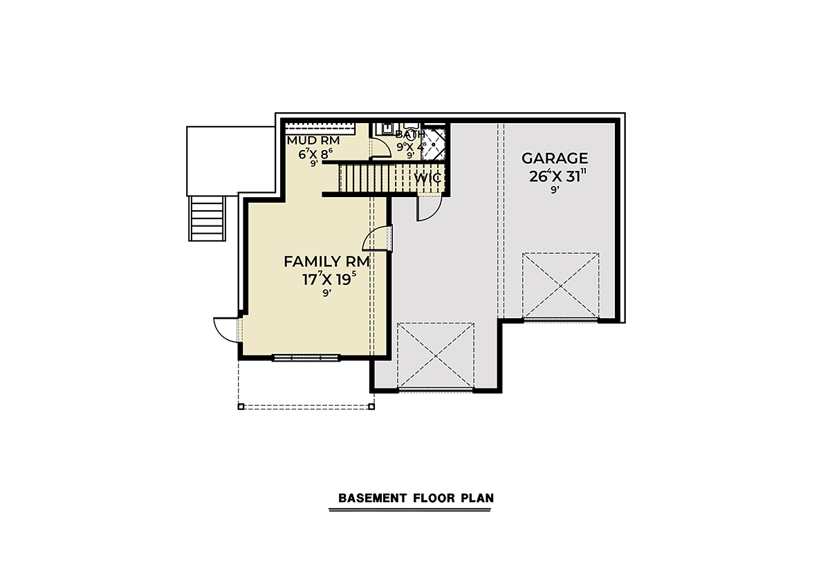 House Plan 40996 Lower Level