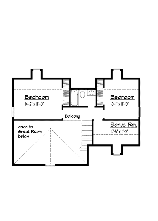House Plan 41000 Level Two