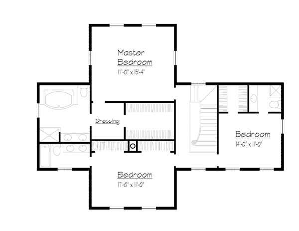 House Plan 41018 Level Two