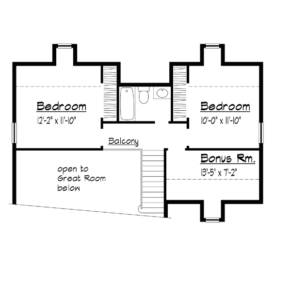 House Plan 41021 Level Two