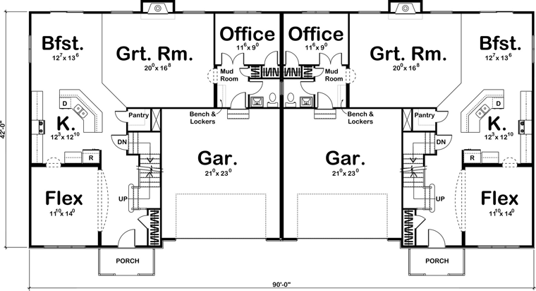 Multi-Family Plan 41118 Level One