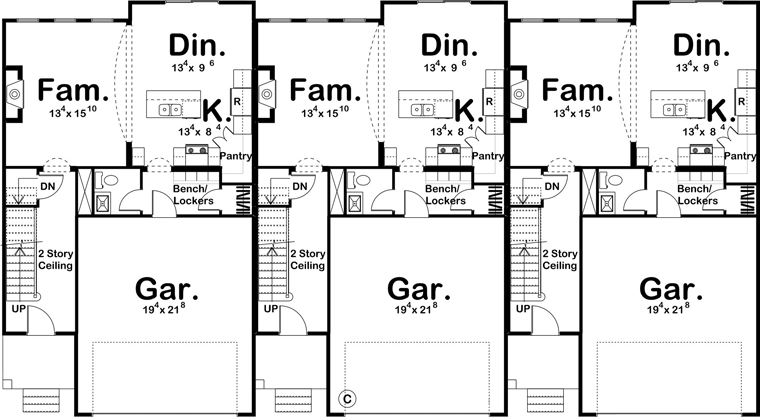 Multi-Family Plan 41141 Level One