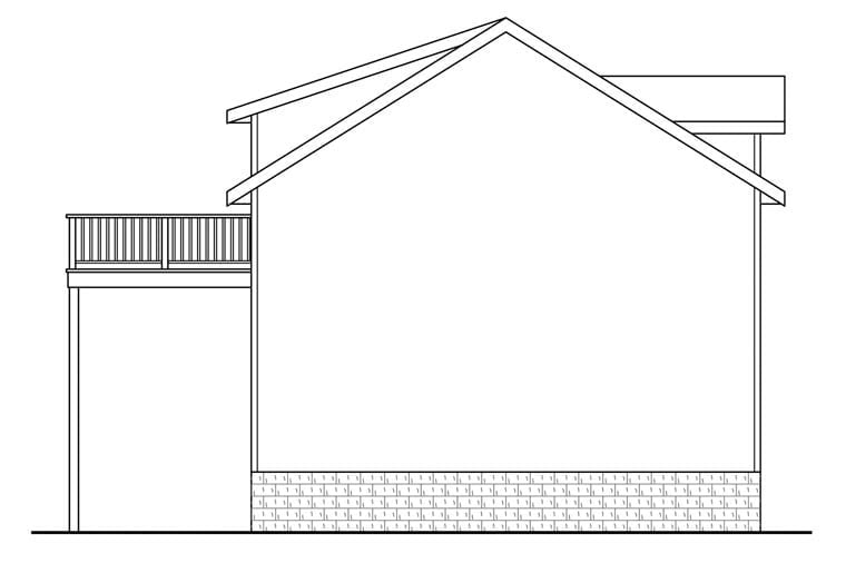 Garage Plan 41149 - 2 Car Garage Apartment Rear Elevation