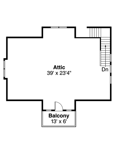 Garage Plan 41150 - 3 Car Garage Level Two