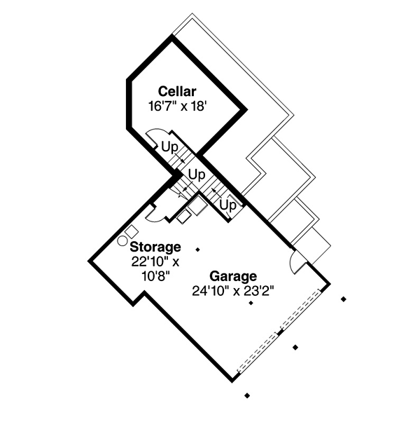 House Plan 41254 Lower Level