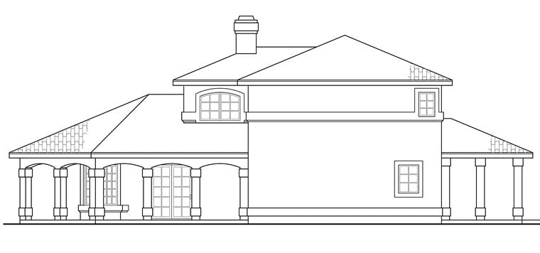 Florida, Mediterranean, Southwest Plan with 1998 Sq. Ft., 2 Bedrooms, 3 Bathrooms Picture 3