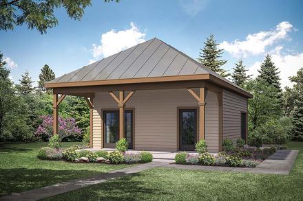 Plan 41361 - 576 Square Feet