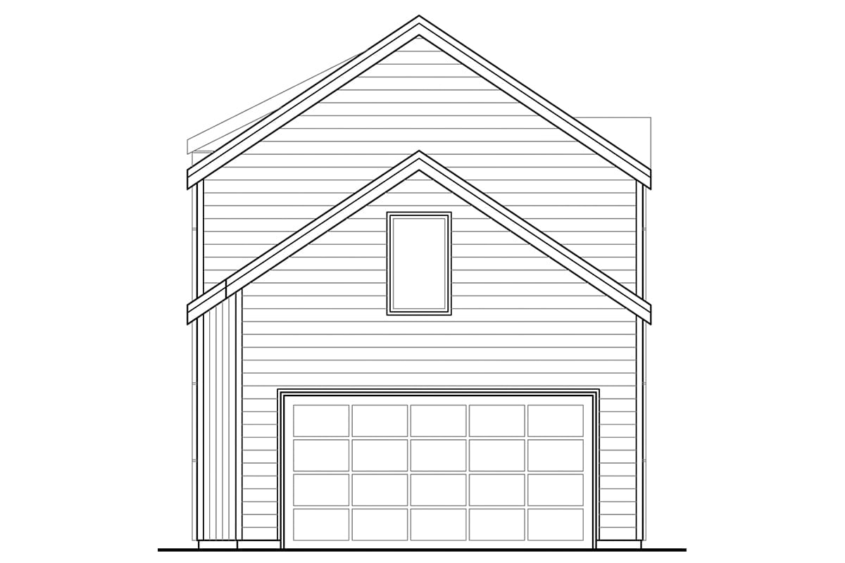 House Plan 41388 Rear Elevation