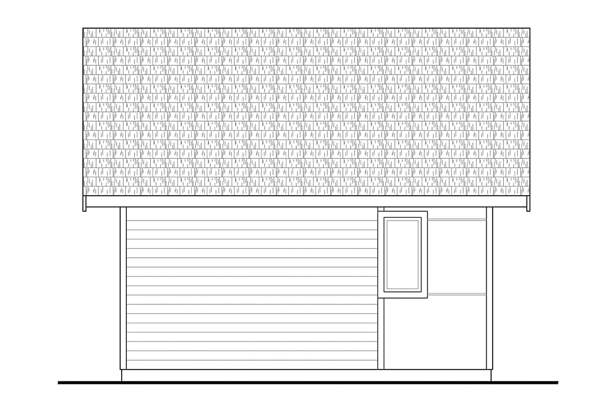 House Plan 41392 Rear Elevation