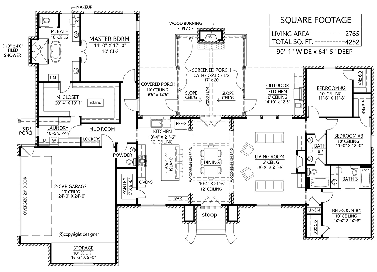 House Plan 41404 Level One