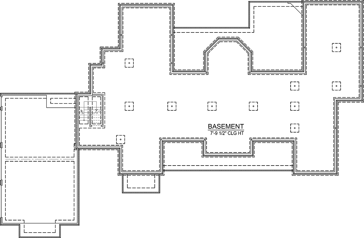 House Plan 41405 Lower Level